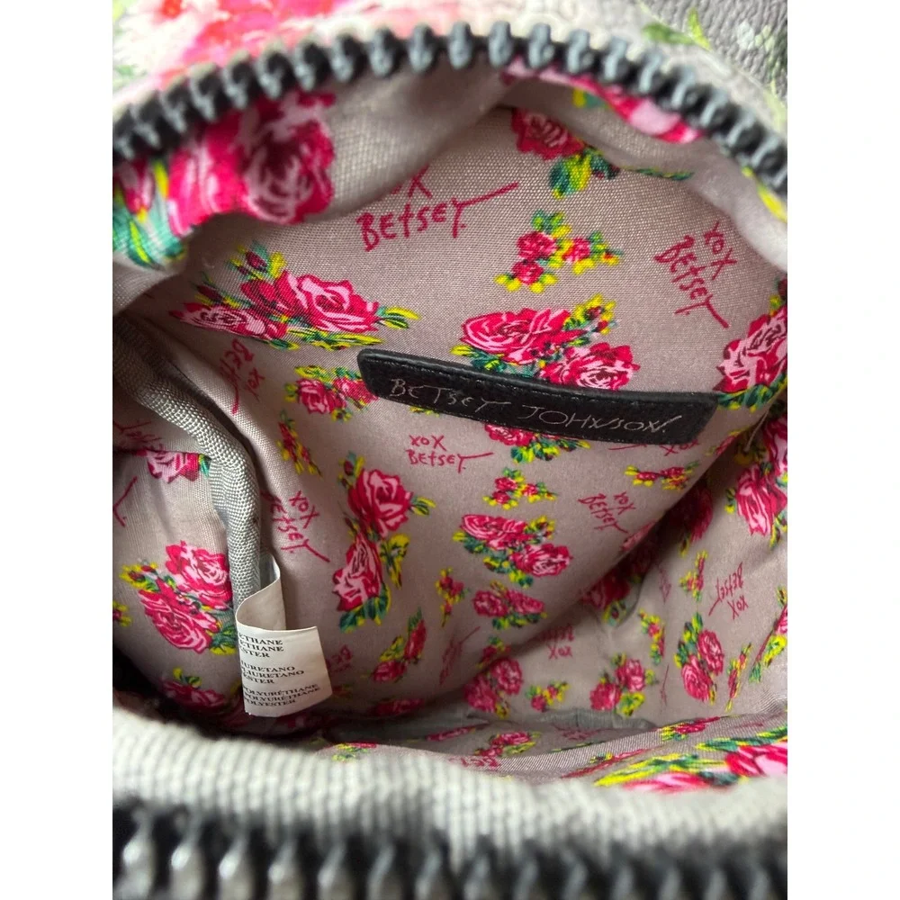 COQUETTE KITSCH Betsey Johnson Mini Bulldog Backpack Floral Whimsy Y2K